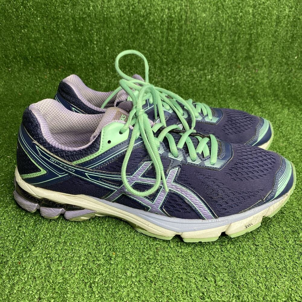 Asics GT-1000 4 Athletic Running Blue Purple Shoes Vintage Womens Size 11